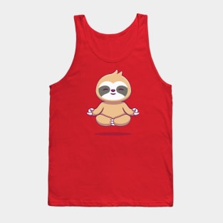 Cute Sloth Yoga Tank Top